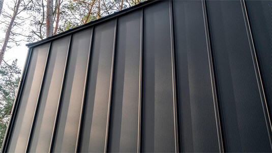 Крыша для дома BUDMAT Кликфальц IRON Click Ultramat 9005 - фото 5