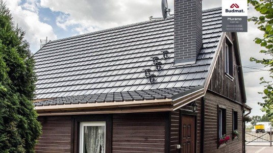 Крыша для дома BUDMAT Murano Графитовый X-MATT 455 - фото 1