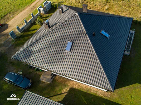 Крыша для дома BUDMAT Ferrara Черный D-MATT 9005 - фото 7