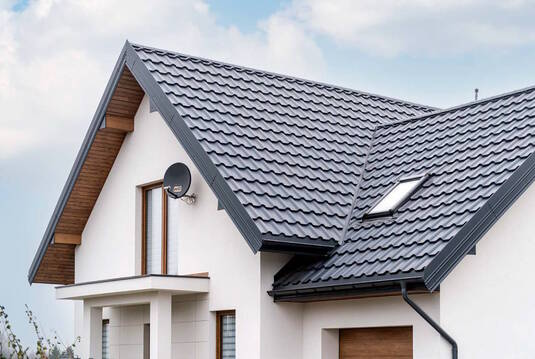 Крыша для дома BUDMAT Ferrara  Графитовый X-MATT 455 - фото 8