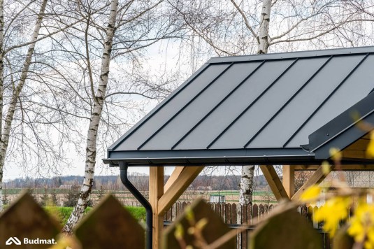 Крыша для дома BUDMAT Кликфальц IRON Click Ultramat 7024 - фото 3