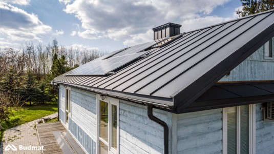 Крыша для дома BUDMAT Кликфальц IRON Click Ultramat 7024 - фото 2
