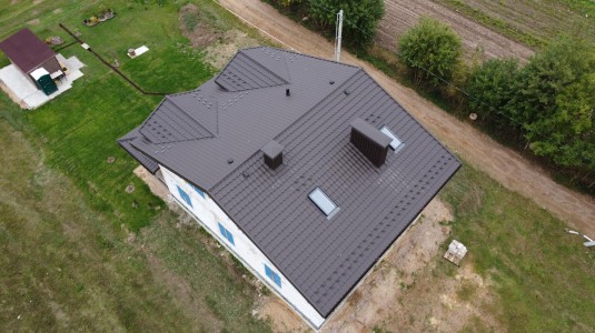 Крыша для дома BUDMAT Venecja Темно-коричневый D-MATT 8019 - фото 3