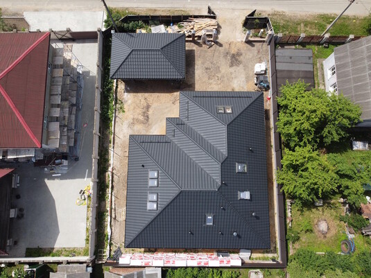 Крыша для дома BUDMAT Ferrara Черный D-MATT 9005 - фото 2