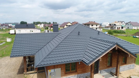 Крыша для дома BUDMAT Ferrara Графитовый X-MATT 455 - фото 1