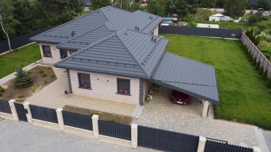 Крыша для дома BUDMAT Ferrara Графитовый D-Matt 7024 - фото 3