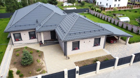 Крыша для дома BUDMAT Ferrara Графитовый D-Matt 7024 - фото 0