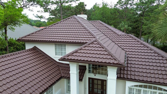 Крыша для дома BUDMAT Venecja Коричневый D-Matt 8017 - фото 0