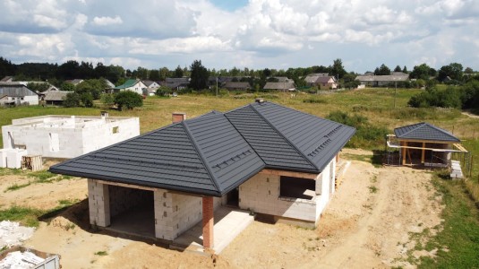 Крыша для дома BUDMAT Murano Антрацитовый D-Matt 7016 - фото 1