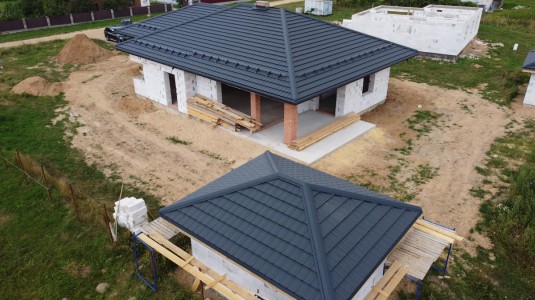 Крыша для дома BUDMAT Murano Антрацитовый D-Matt 7016 - фото 3